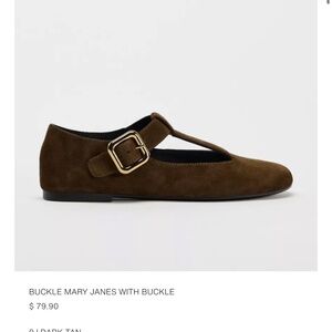 Zara buckle Mary Jane’s t-strap shoe